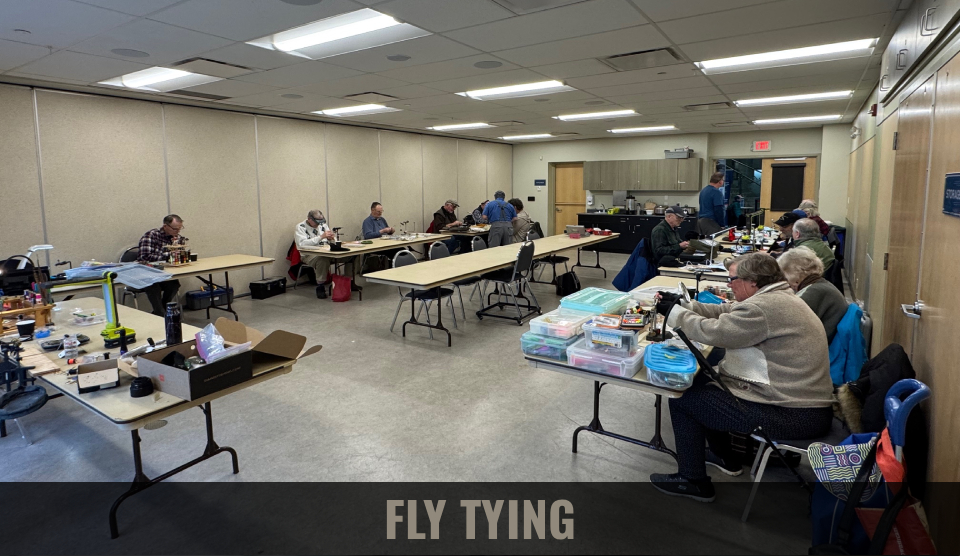 Monthly Fly Tying session at Oliver Woods